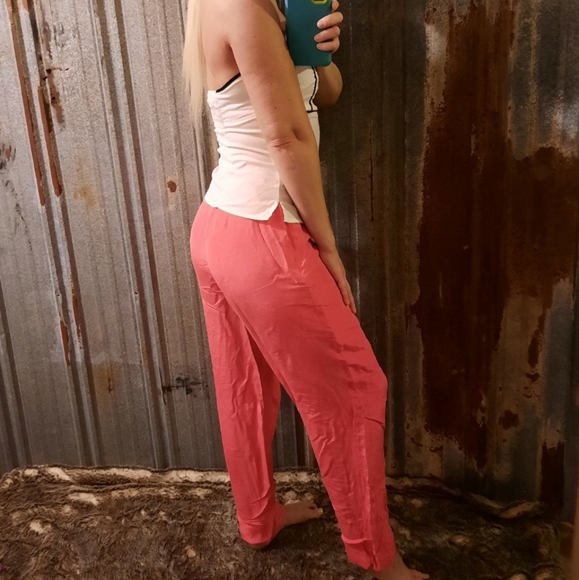 VINTAGE Silk High Waisted Pleated Pants - Picture 5 of 15